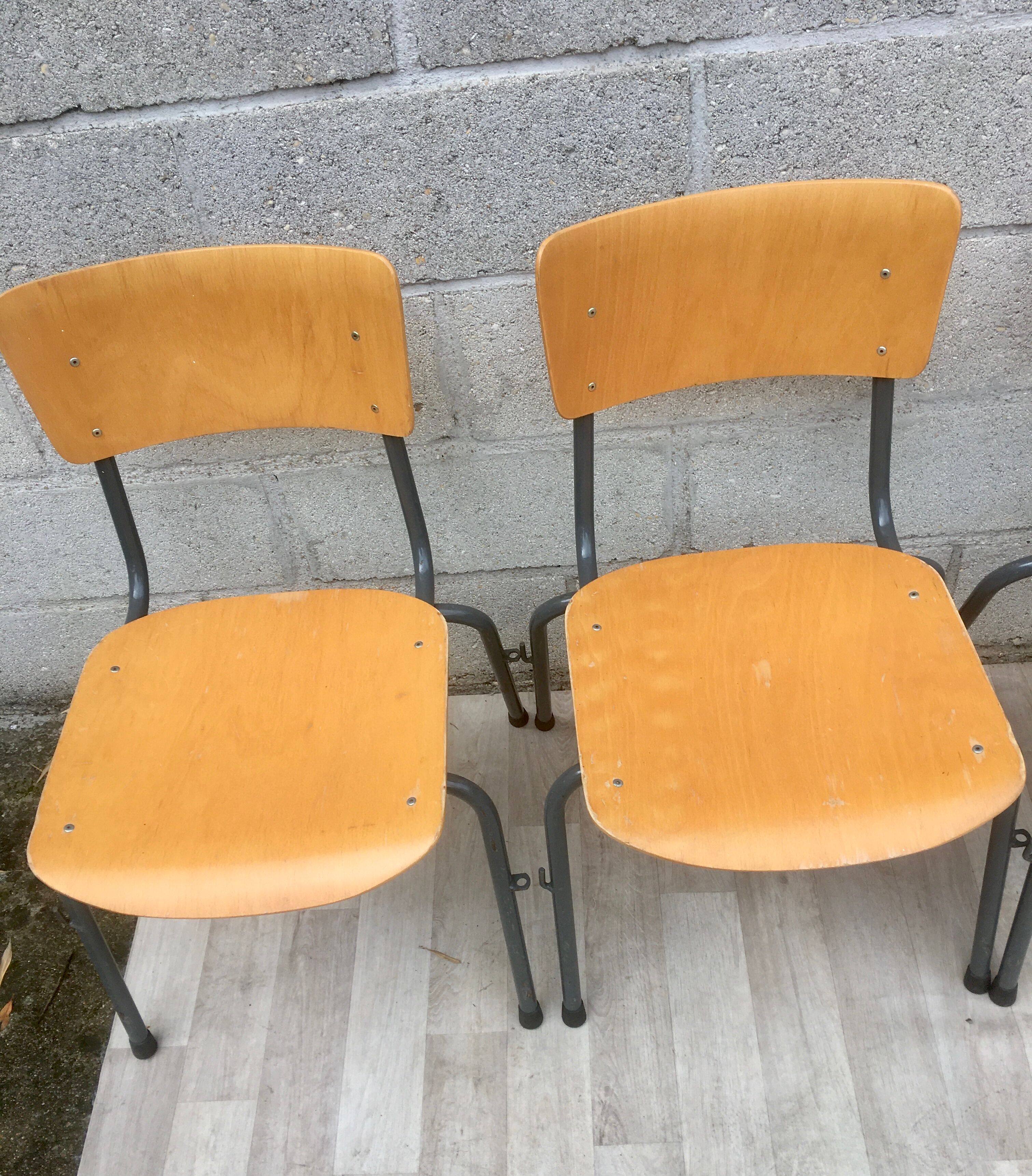 Set of 4 vintage Dutch chairs