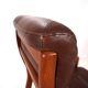 Fauteuil en cuir teck EMC, 1960