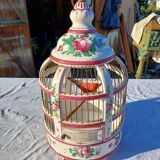 19th century bird cage in Lunéville earthenware