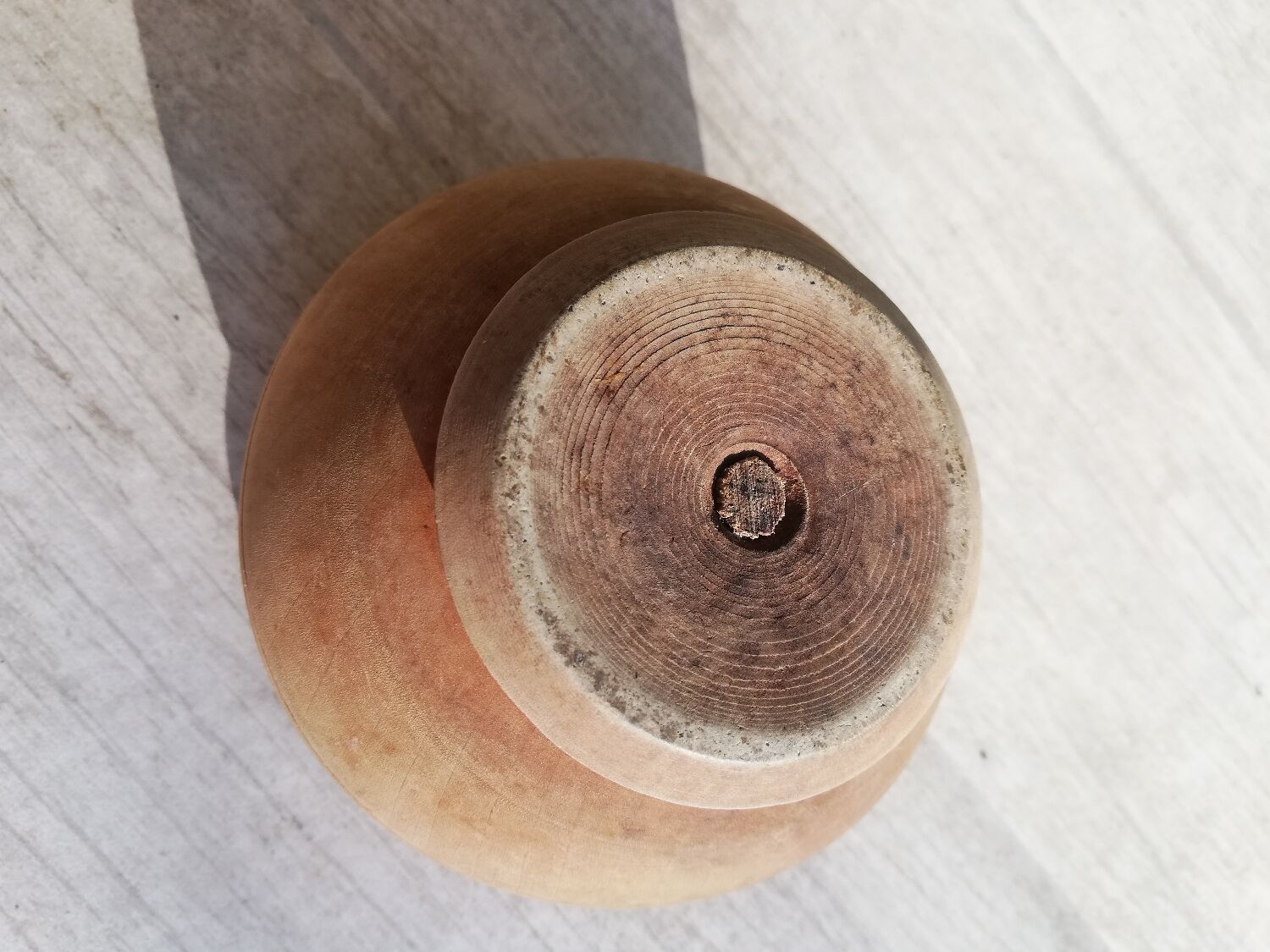 Wooden Mortar and Pestle Bowl