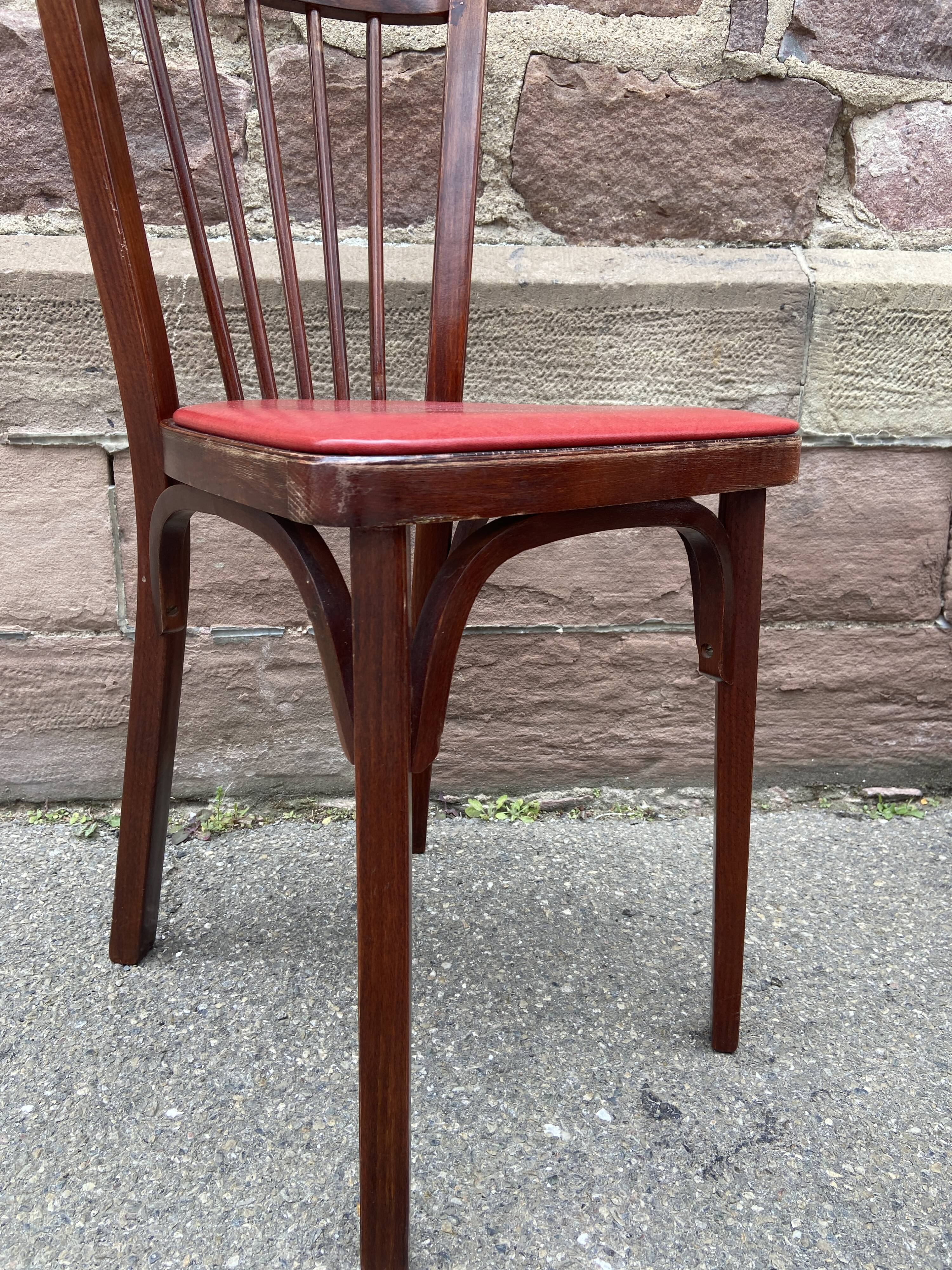 6 Baumann bistro chairs Nr 12 fanett 1960