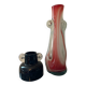 Two vintage ear vases made of Murano glass.