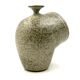 Organic green ceramic vase, France 1960s