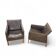 2 x Gerard van den Berg Coppola lounge chair with flexible backrest