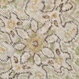 5x9 Light Green & Beige Madallion Corners Vintage Rug, 166x268Cm