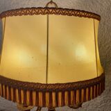 Bouillotte lamp with bronze candlesticks