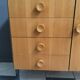 Blond wood sideboard cabinet 1970s