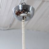 Space Age VeLuce Murano hanging disc lamp 1960s, set of 4