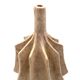Organic modern white earthenware vase, France 1970s