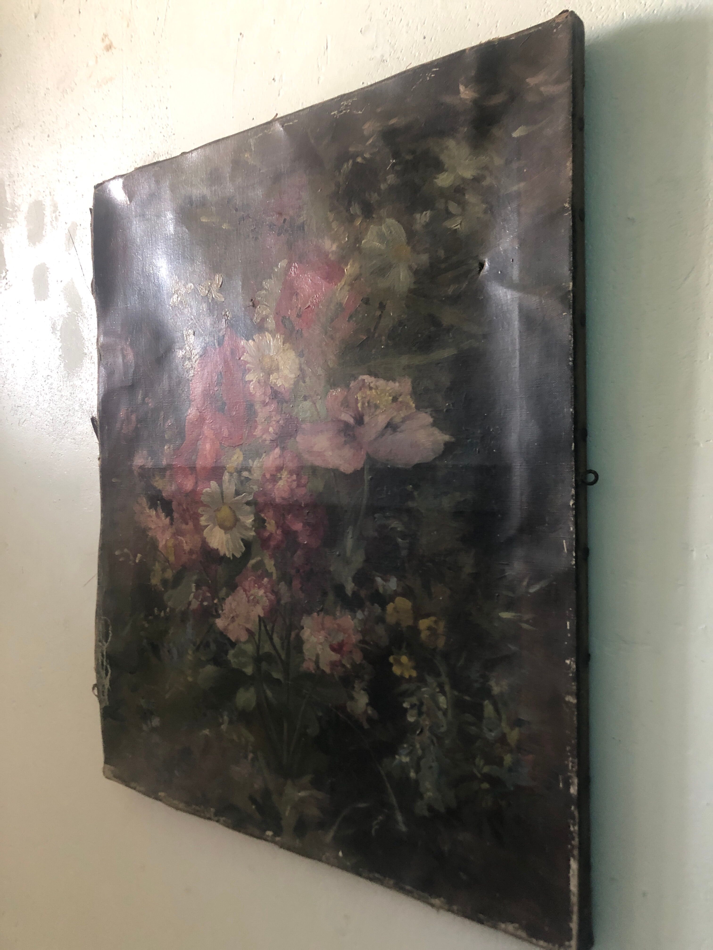 Painting still life flowers