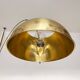 German Postmodern Vintage Brass Arc Floor Lamp with Clamp Rod attributed to Florian Schulz, 1970s
