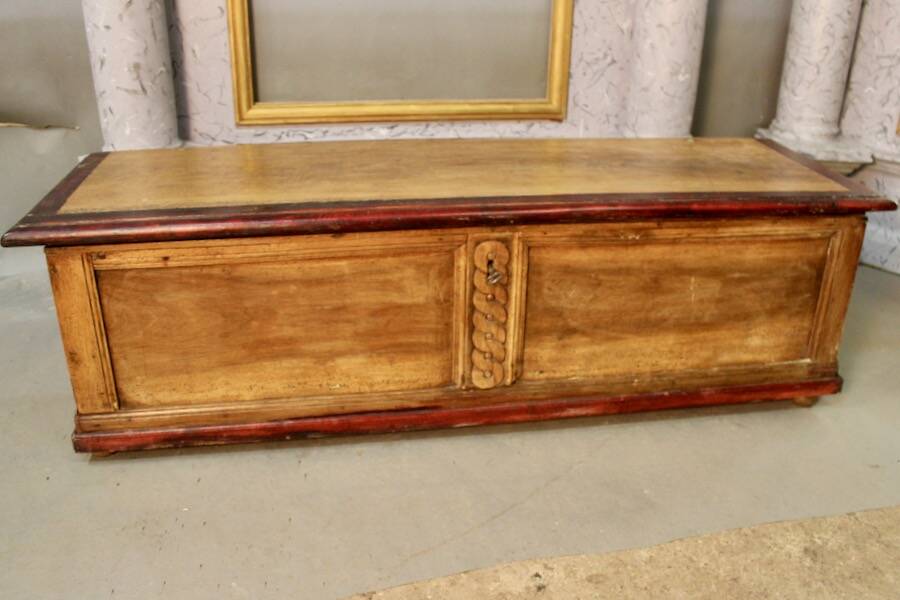 Antique walnut chest