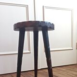 Tabouret tripode porte plante en bois vintage. 50,00 €