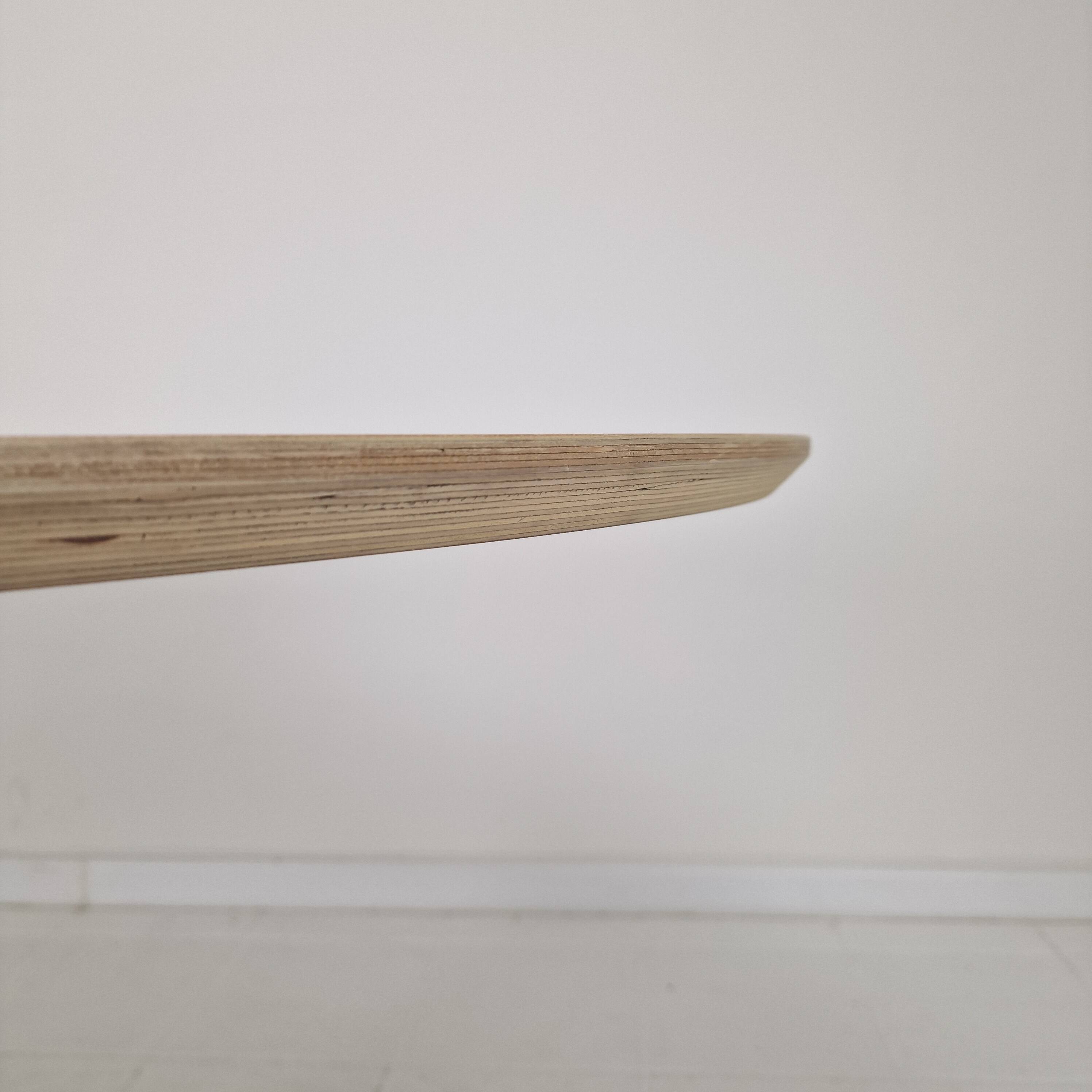 Large Oval Dining Table in Oak by Pierre Paulin for Artifort, 2018