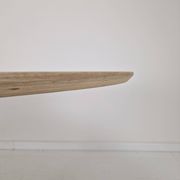 Large Oval Dining Table in Oak by Pierre Paulin for Artifort, 2018