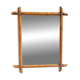 Wooden mirror turned in a bamboo style 58*73 cm