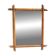 Wooden mirror turned in a bamboo style 58*73 cm
