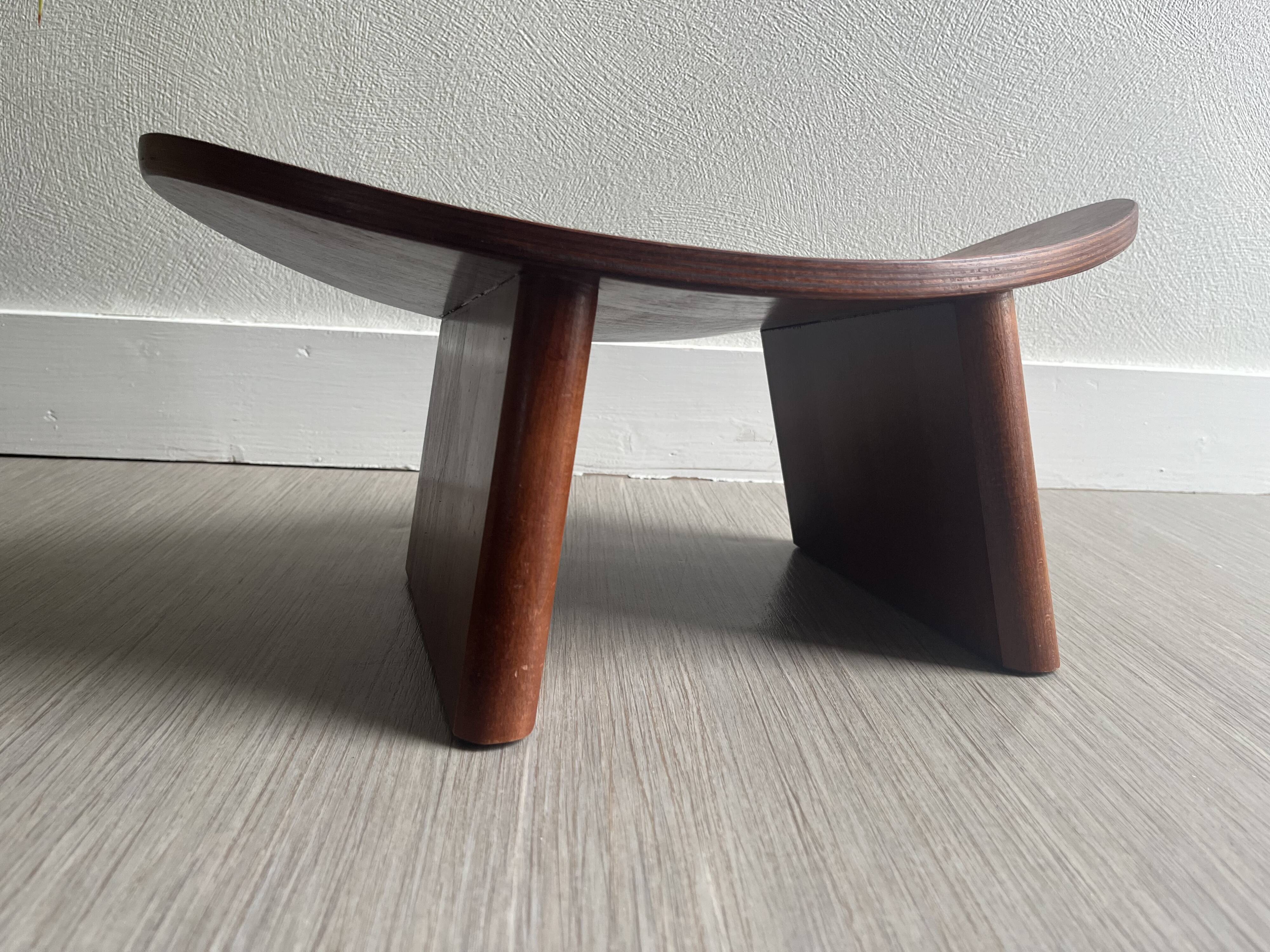 Wooden meditation stool / bench