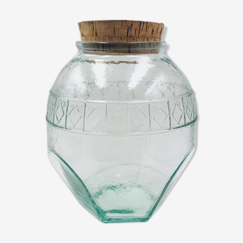 Vintage glass jar and cork