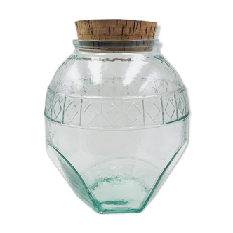 Vintage glass jar and cork