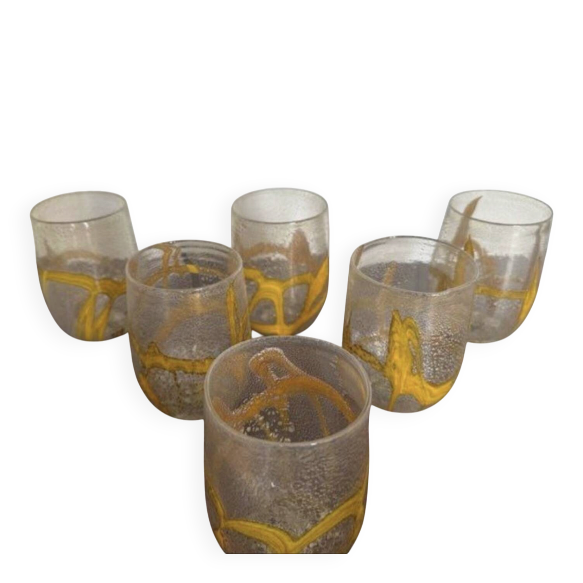 Set de verres en verre de Murano