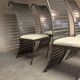 Ensemble de 4 chaises en acier, 1980