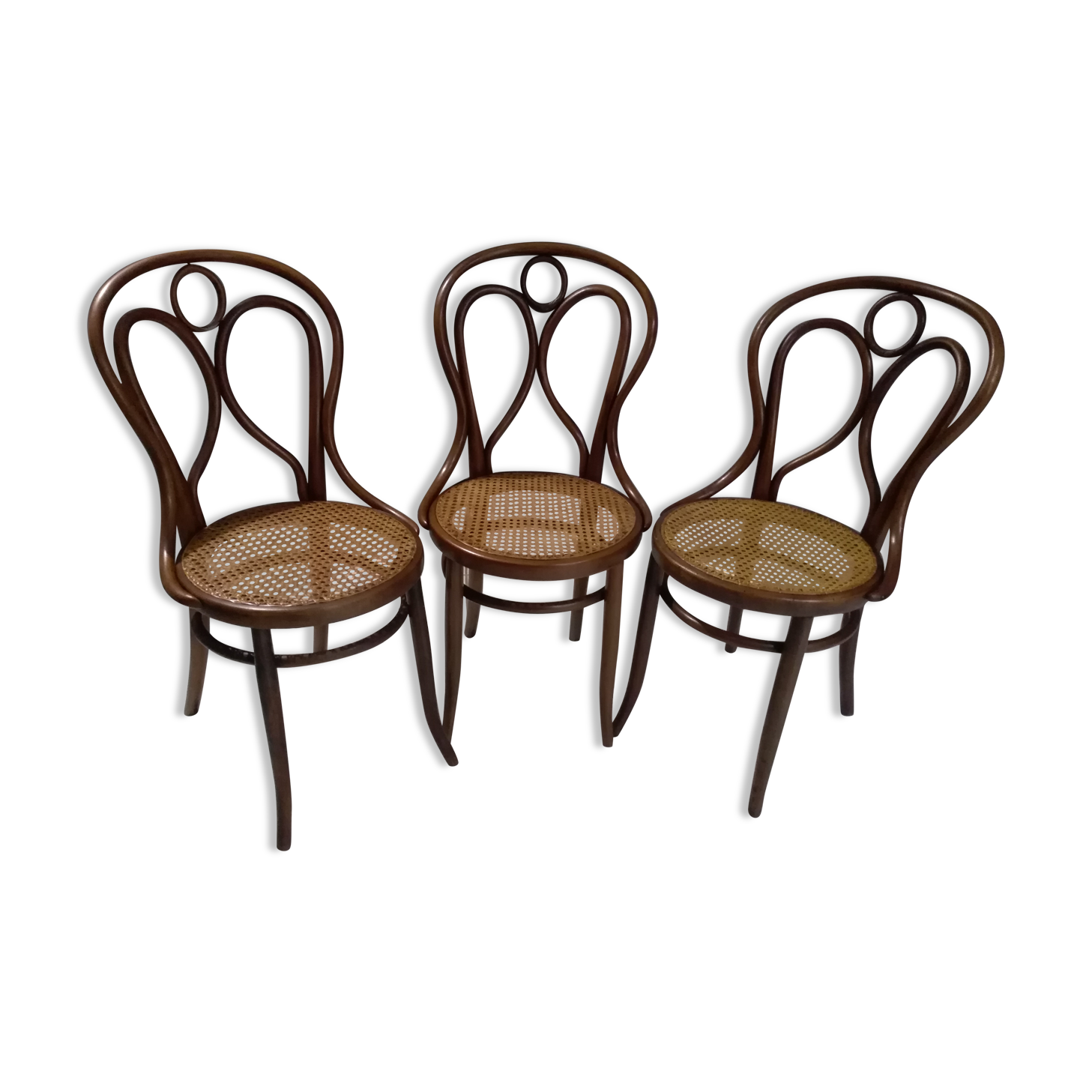 Following 3 Bistro chairs Fischel 1900