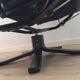 Armchair Scandinavian lounge swivel and tilt and his ottoman Unico 1970 Denmark