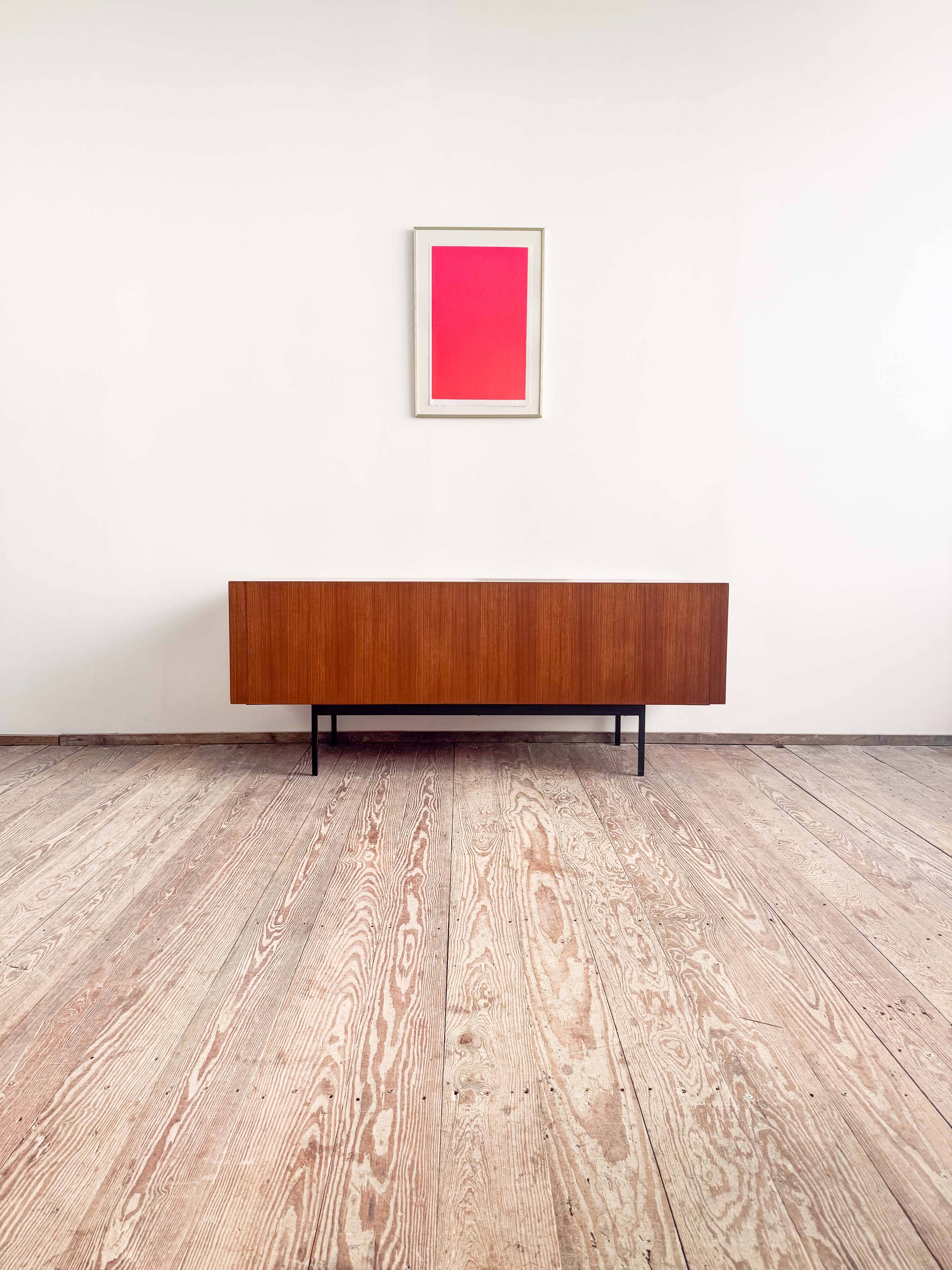 Buffet Mid-Century, modèle B20 en teck par Dieter Waeckerlin pour Behr, ann