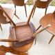 Lot de 6 chaises bistrot , modèle Gentiane , Baumann , 1960'