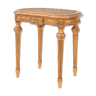 Golden wooden canné stool