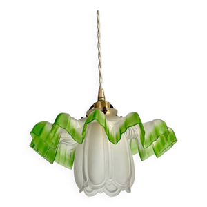 Suspension vintage opaline - art