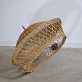 Rattan hanging lamp 1960