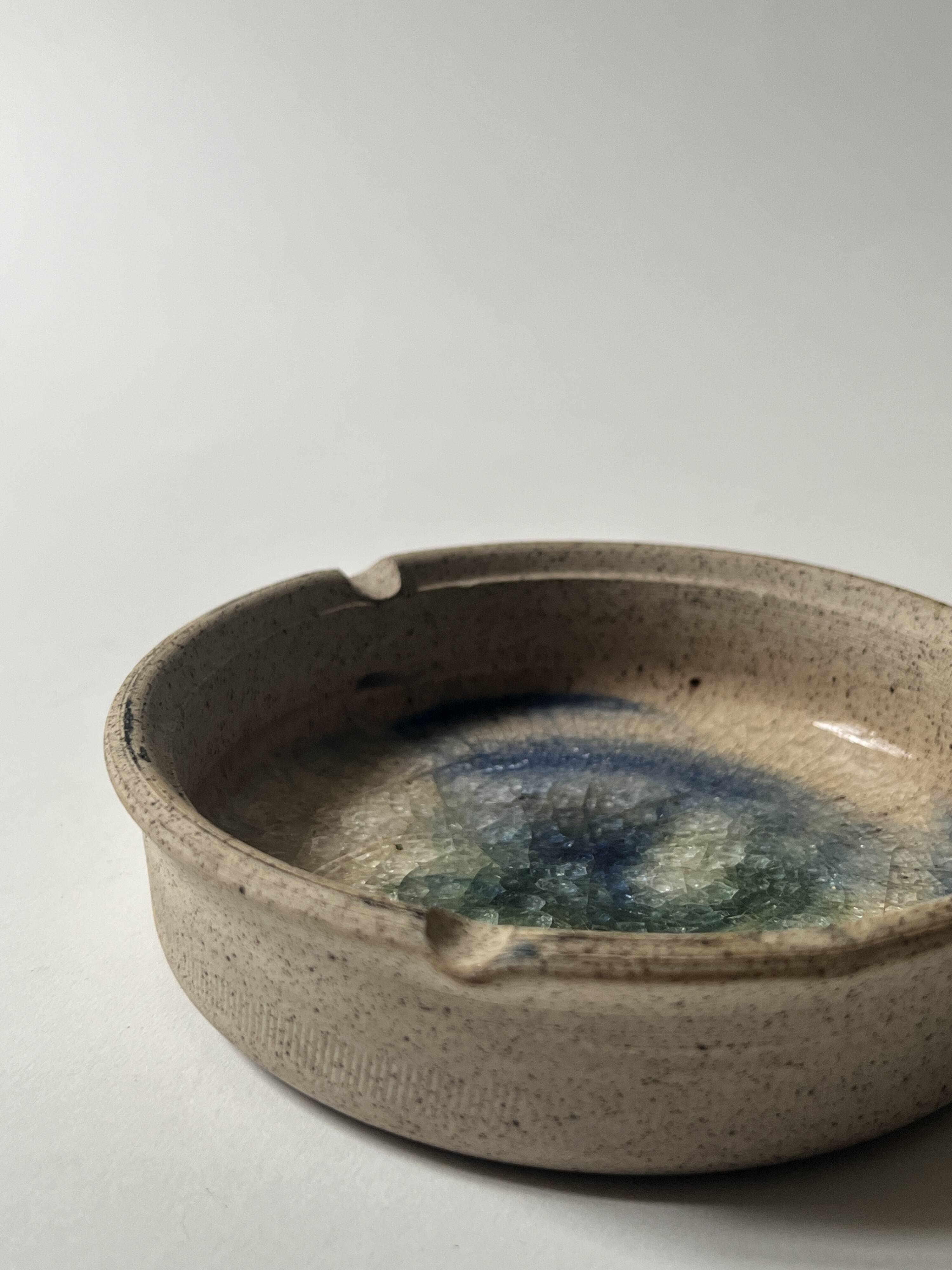 Handmade ceramic and glaze ashtray / pocket emptier