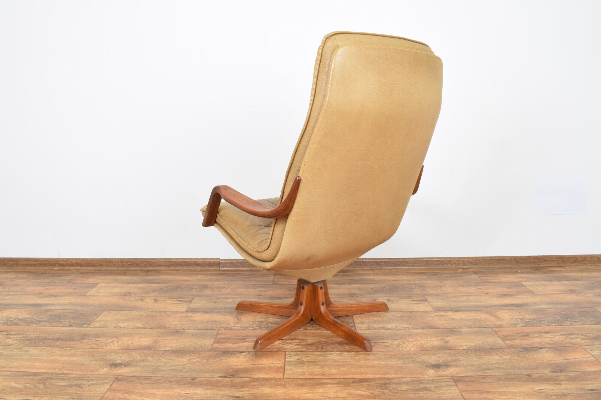 Mid-Century Office Chair with Ottoman from Berg Furniture, 1970s