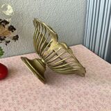 Art Nouveau openwork brass cut