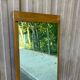 Vintage Scandinavian mirror in solid oak 42x148.