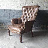 Antique Chesterfield armchair.