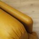 Canapé en cuir jaune, design italien, années 1960, fabricant : B&B Italia, design