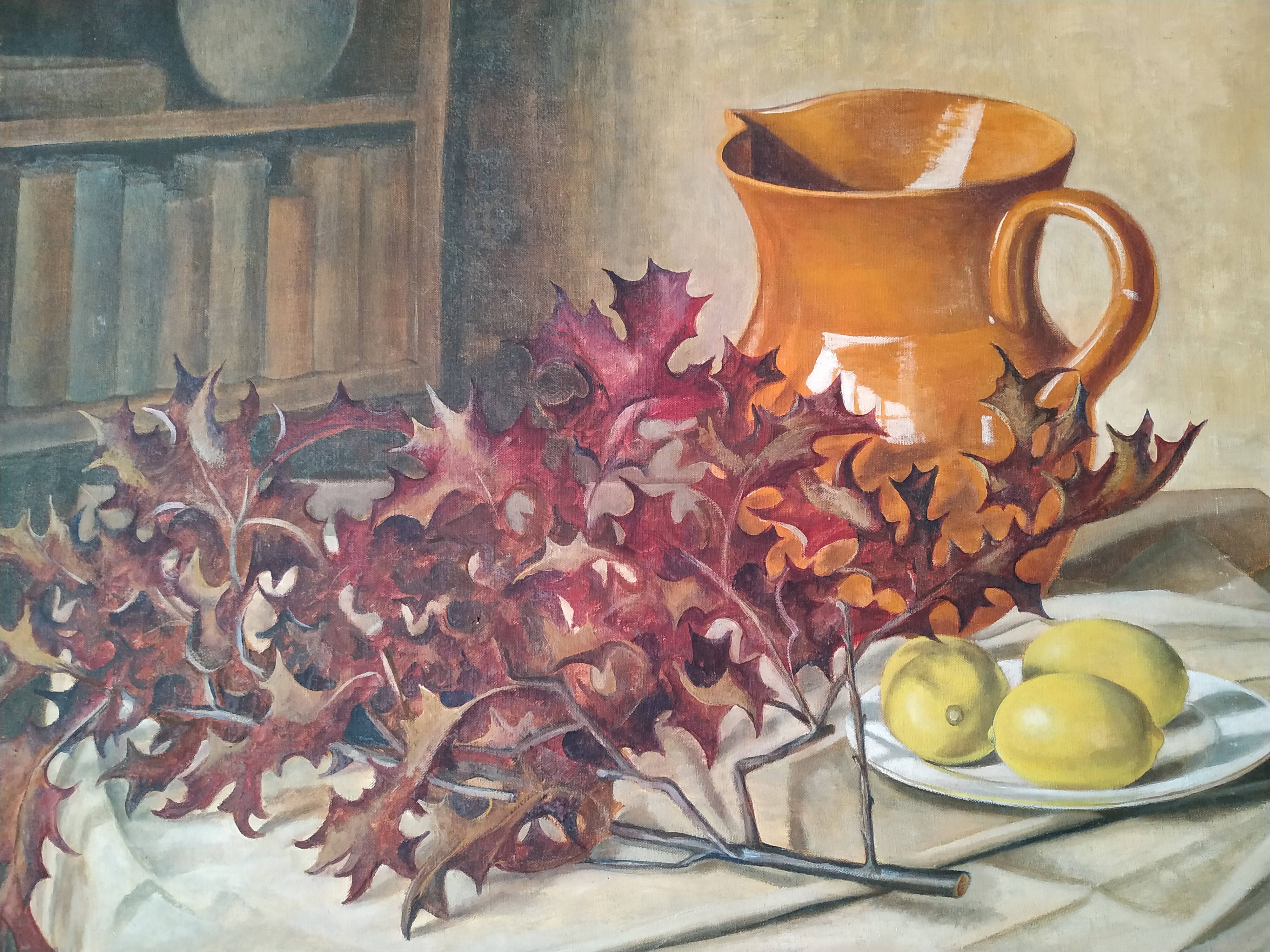 Still life with lemons and holly Alexandra Pregel