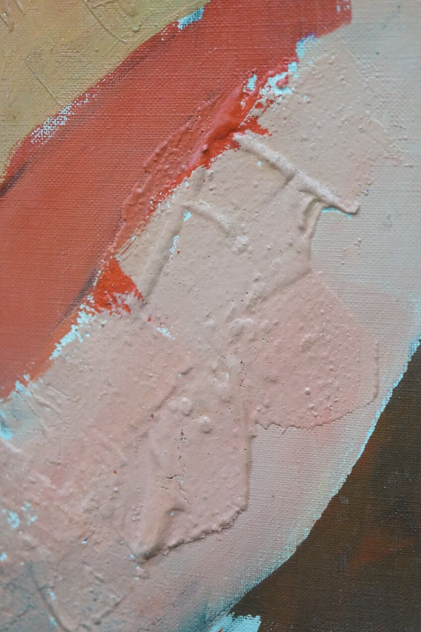 Hans Osswald (1919-1983), Swedish Figurative Abstract Painting, 1960s, Oil on Canvas