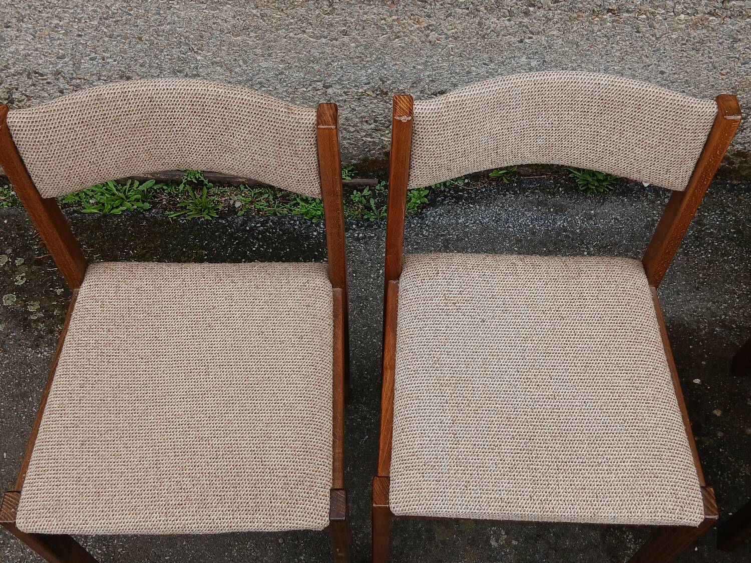 Six Scandinavian beech chairs, 1970s.