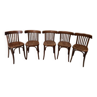 Anciennes chaises de bistrot  Baumann X 5