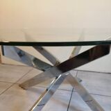 Table basse ronde années 80/90