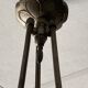 Art deco chandelier silver bronze grapevine