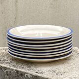 Lot Assiettes en grès moucheté