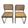 Pair of black Cesca chairs by Marcel Breuer