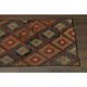 1970s Vintage Turkish Oushak Handmade Wool Cotton Red Runner Rug 70x213