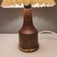 Beautiful sting lamp in twisted wood. Estimated 1970s and Swedish or Danish.