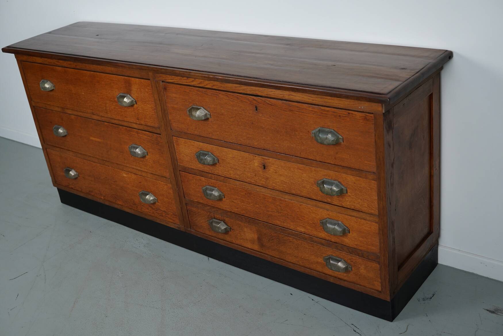 Dutch Oak Apothecary / Filing Cabinet, 1930s